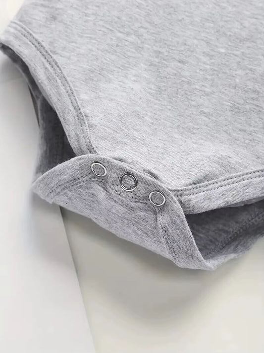 Mysig babybody i bomull – Jag älskar mamma & pappa