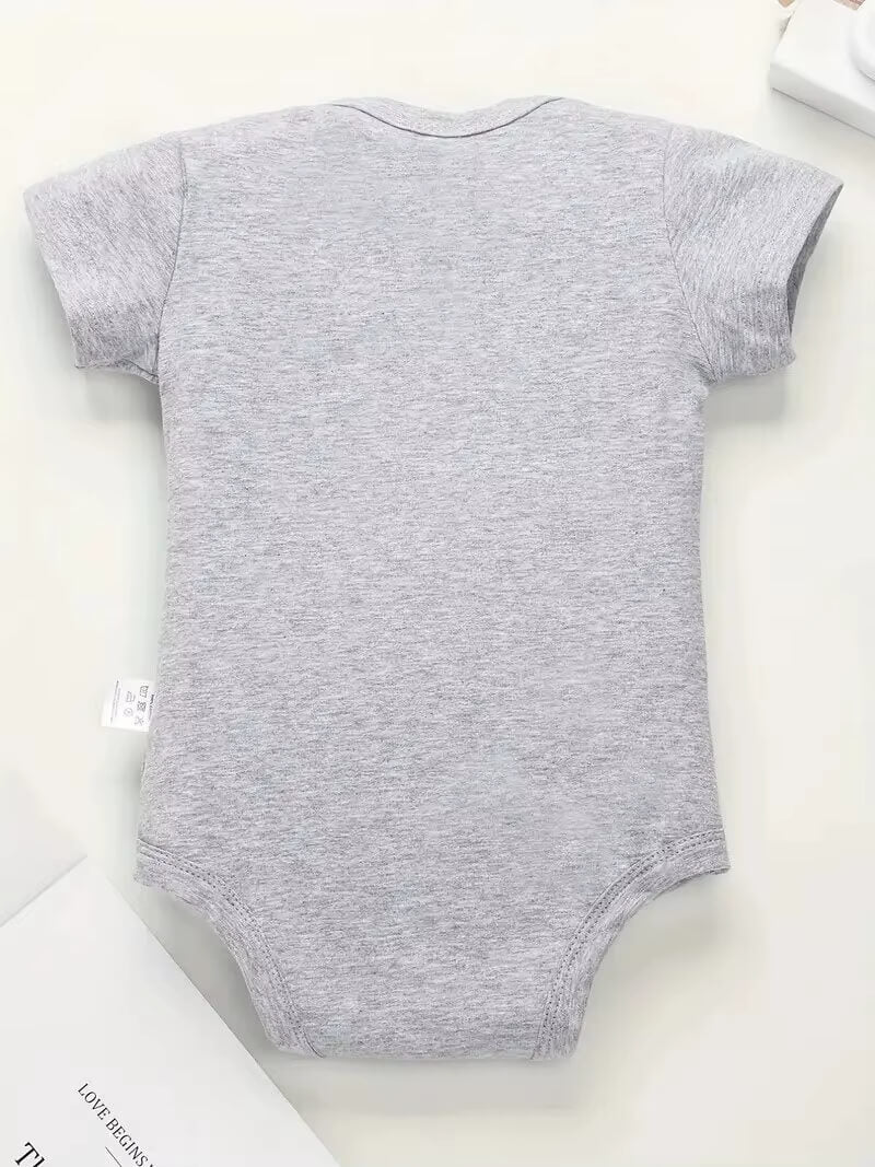 Mysig babybody i bomull – Jag älskar mamma & pappa